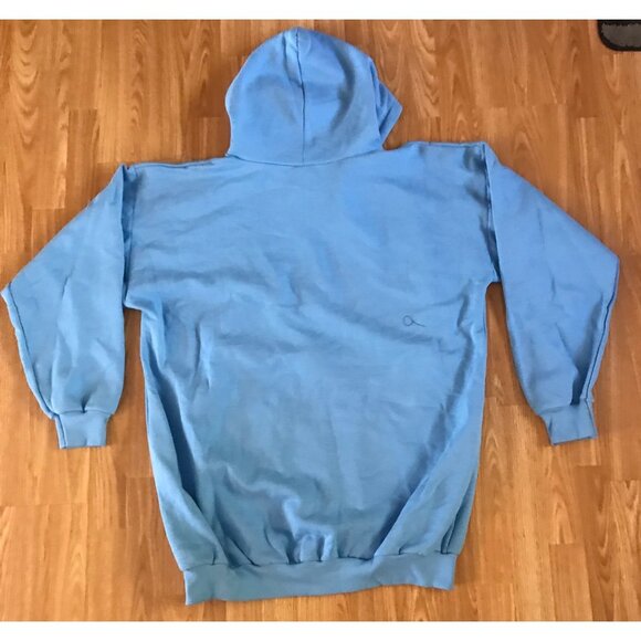 Blue 5XL Full Zip Hoodie Mens 5XL Blue Athleticwear Hooded Sweatshirt New - Picture 2 of 5